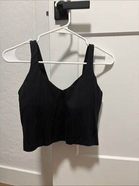 lululemon athletica Black Cropped Sports Tank